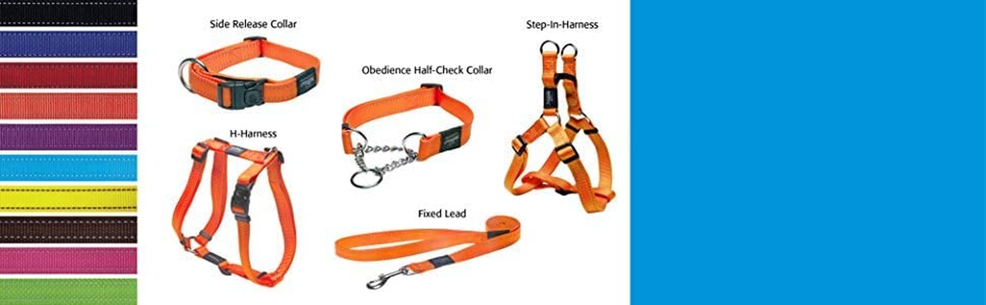 Reflective Nylon Choke Collar; Slip Show Obedience Training Gentle Choker for Medium Dogs, 